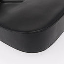 Salvatore Ferragamo Gancini Shoulder Bag Leather Black Silver Auth bs30966-15