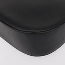 Salvatore Ferragamo Gancini Shoulder Bag Leather Black Silver Auth bs30966-16