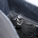 Salvatore Ferragamo Gancini Shoulder Bag Leather Black Silver Auth bs30966-19