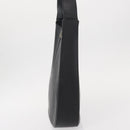 Salvatore Ferragamo Gancini Shoulder Bag Leather Black Silver Auth bs30966-4