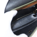 Christian Dior Shoulder Bag Leather Green gold Auth bs30968-11