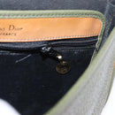 Christian Dior Shoulder Bag Leather Green gold Auth bs30968-21