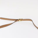 Christian Dior Shoulder Bag Leather Green gold Auth bs30968-8