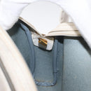 Christian Dior Honeycomb Canvas Shoulder Bag PVC White gold Auth bs30970-20