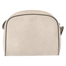 Christian Dior Honeycomb Canvas Shoulder Bag PVC White gold Auth bs30970-3