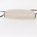 Christian Dior Honeycomb Canvas Shoulder Bag PVC White gold Auth bs30970-9