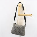 Christian Dior Trotter Canvas Shoulder Bag Navy Silver Auth bs30973-23