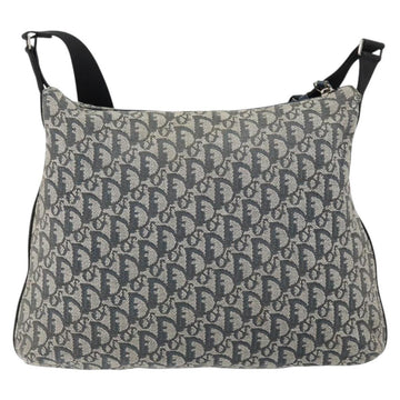 Christian Dior Trotter Canvas Shoulder Bag Navy Silver Auth bs30973 - 0