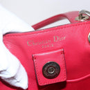 Christian Dior Diorissimo Hand Bag Leather 2way Orange Gold Auth bs30974-17