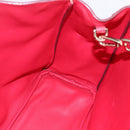 Christian Dior Diorissimo Hand Bag Leather 2way Orange Gold Auth bs30974-19