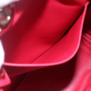 Christian Dior Diorissimo Hand Bag Leather 2way Orange Gold Auth bs30974-21