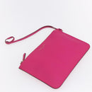 Christian Dior Diorissimo Hand Bag Leather 2way Orange Gold Auth bs30974-22