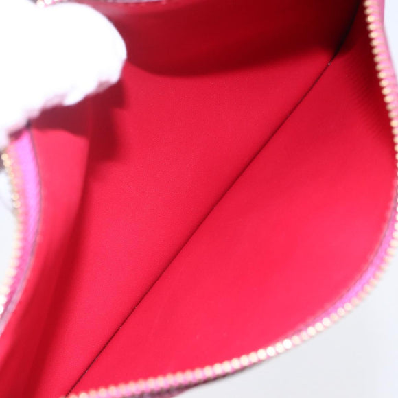 Christian Dior Diorissimo Hand Bag Leather 2way Orange Gold Auth bs30974