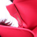 Christian Dior Diorissimo Hand Bag Leather 2way Orange Gold Auth bs30974-25