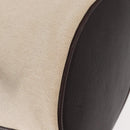 HERMES Sac Marine Recife MM Shoulder Bag Canvas Leather Beige Auth bs30975-10