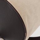 HERMES Sac Marine Recife MM Shoulder Bag Canvas Leather Beige Auth bs30975-11