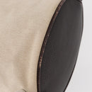 HERMES Sac Marine Recife MM Shoulder Bag Canvas Leather Beige Auth bs30975-12