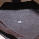 HERMES Sac Marine Recife MM Shoulder Bag Canvas Leather Beige Auth bs30975-18