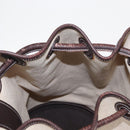 HERMES Sac Marine Recife MM Shoulder Bag Canvas Leather Beige Auth bs30975-19