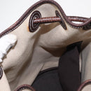 HERMES Sac Marine Recife MM Shoulder Bag Canvas Leather Beige Auth bs30975-20