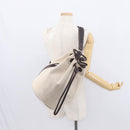 HERMES Sac Marine Recife MM Shoulder Bag Canvas Leather Beige Auth bs30975-23