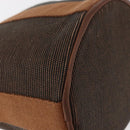 HERMES Sakso PM Hand Bag Canvas Brown Auth bs30976-16