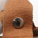 HERMES Sakso PM Hand Bag Canvas Brown Auth bs30976-10