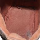 HERMES Sakso PM Hand Bag Canvas Brown Auth bs30976-11