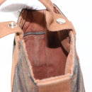 HERMES Sakso PM Hand Bag Canvas Brown Auth bs30976-20