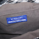 BURBERRY Blue Label Tote Bag Nylon Black Silver Auth bs30978-10