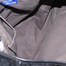 BURBERRY Blue Label Tote Bag Nylon Black Silver Auth bs30978-11