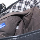 BURBERRY Blue Label Tote Bag Nylon Black Silver Auth bs30978-18