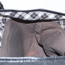 BURBERRY Blue Label Tote Bag Nylon Black Silver Auth bs30978-19