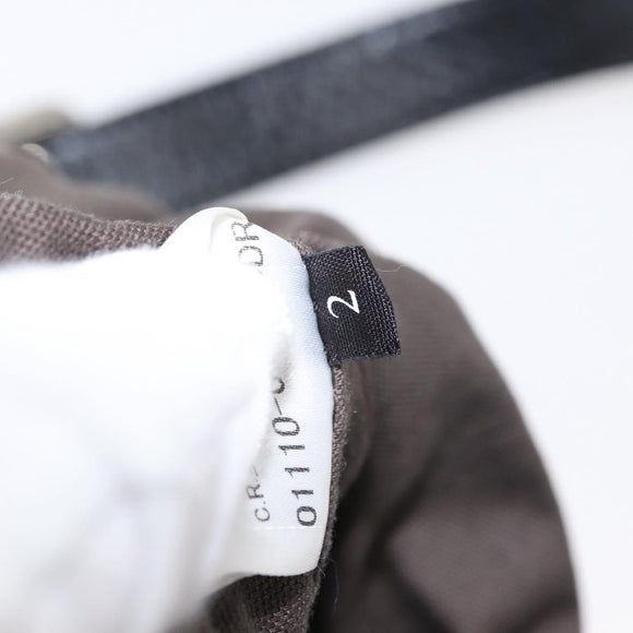 BURBERRY Blue Label Tote Bag Nylon Black Silver Auth bs30978