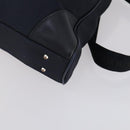 BURBERRY Black Label Business Bag Nylon 2way Black Silver Auth bs30979-12