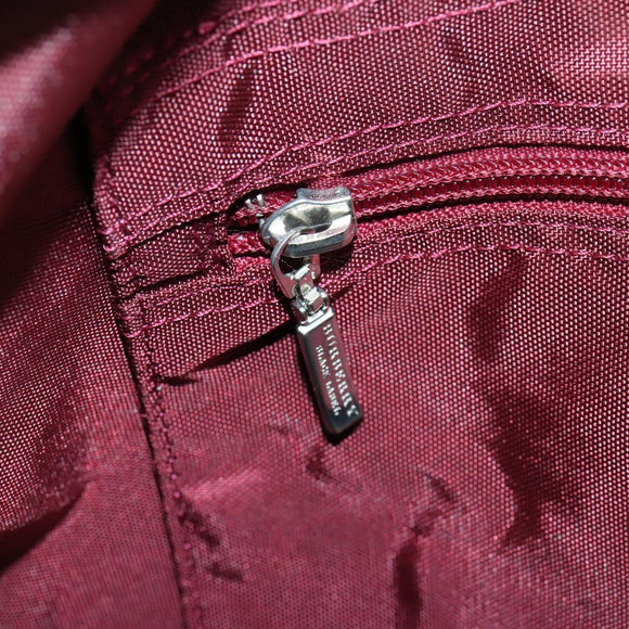 BURBERRY Black Label Business Bag Nylon 2way Black Silver Auth bs30979