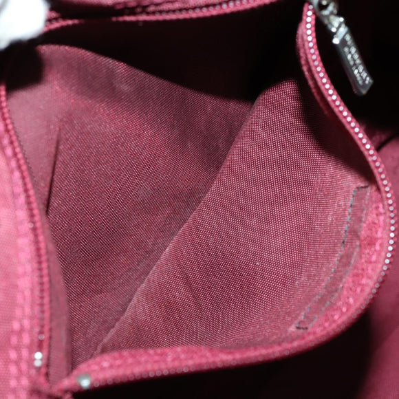 BURBERRY Black Label Business Bag Nylon 2way Black Silver Auth bs30979