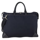 BURBERRY Black Label Business Bag Nylon 2way Black Silver Auth bs30979-3