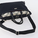 BURBERRY Black Label Business Bag Nylon 2way Black Silver Auth bs30979-7