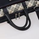 BURBERRY Black Label Business Bag Nylon 2way Black Silver Auth bs30979-9