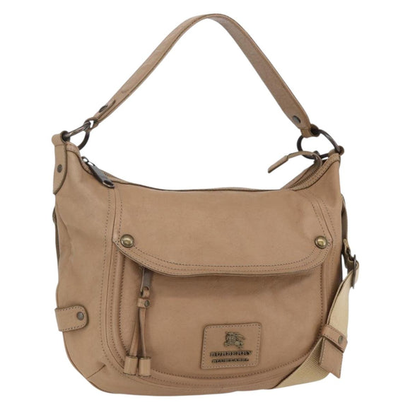 BURBERRY Blue Label Hand Bag Leather 2way Brown Auth bs30982