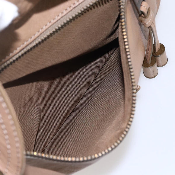 BURBERRY Blue Label Hand Bag Leather 2way Brown Auth bs30982