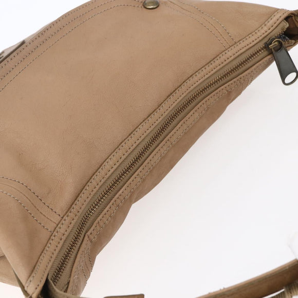 BURBERRY Blue Label Hand Bag Leather 2way Brown Auth bs30982