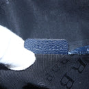 BURBERRY Hand Bag Leather 2way Navy Gold Auth bs30983-12