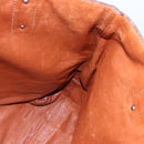 BURBERRY Black Label Tote Bag Leather Brown Silver Auth bs30984-18