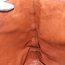 BURBERRY Black Label Tote Bag Leather Brown Silver Auth bs30984-19