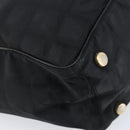 CHANEL New Travel Line Tote Bag Nylon Black gold CC Auth bs30985-11