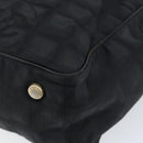 CHANEL New Travel Line Tote Bag Nylon Black gold CC Auth bs30985-12