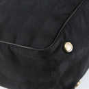 CHANEL New Travel Line Tote Bag Nylon Black gold CC Auth bs30985-13