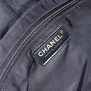 CHANEL New Travel Line Tote Bag Nylon Black gold CC Auth bs30985-14